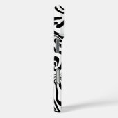 白黒の大理石 – 紙マーリングスタイル Case-Mate iPhoneケース (裏面 / 右)