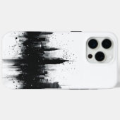 白黒の大都市 Case-Mate iPhoneケース (裏面 (横))