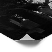 白黒の天使の像 ポスター (角)