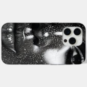 白黒の女性ポートレート Case-Mate iPhoneケース (裏面 (横))