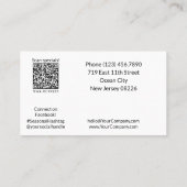 白黒の季節の挨拶ありがとう 割引カード (裏面)