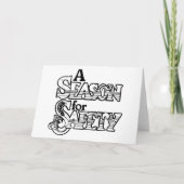 白黒の安全の時期やる気を起こさせる カード (正面)