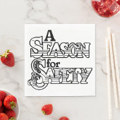 白黒の安全の時期やる気を起こさせる スタンダードランチョンナプキン