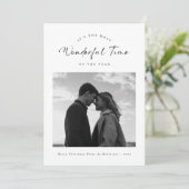 白黒の家族の写真が素敵な時間 シーズンカード (スタンド正面)