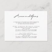 白黒の宿泊施設エンクロージャカード エンクロージャーカード (正面)