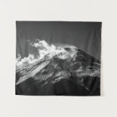 白黒の富士山 タペストリー (正面(横))