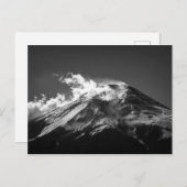 白黒の富士山 ポストカード (正面/裏面)