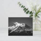 白黒の富士山 ポストカード (スタンド正面)