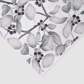 白黒の小さな葡萄と離れ 薄葉紙 (詳細)