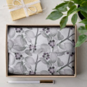 白黒の小さな葡萄と離れ 薄葉紙 (ギフト)