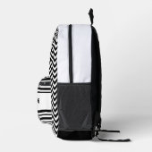 白黒の少女 プリントバックパック (右)