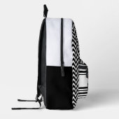 白黒の少女 プリントバックパック (左)