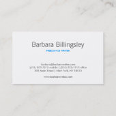 白黒の山形の名刺 名刺 (裏面)