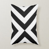 白黒の山形 アクセントクッション (正面(垂直))