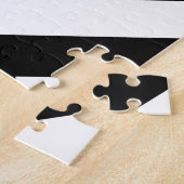 白黒の山形 ジグソーパズル (側面)