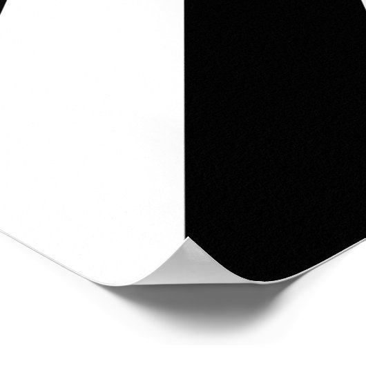 白黒の山形 ポスター (角)