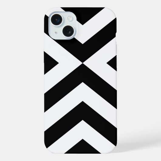 白黒の山形 iPhoneケース (裏面)