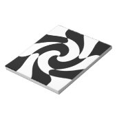 白黒の巻き ノートパッド (回転)