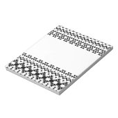 白黒の幾何ベクアステカタパターン ノートパッド (回転)