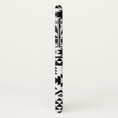 白黒の幾何ベクアステカタパターン Case-Mate iPhoneケース (裏面/左)