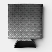 白黒の幾何勾配パターン 缶クーラー (正面)