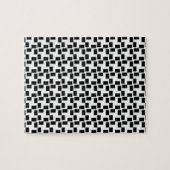 白黒の幾何学不可能パズル ジグソーパズル (横)