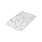 白黒の幾何学小説モダン家 バスマット (アングル)