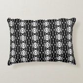 白黒の幾何学模様アクセント枕 アクセントクッション (正面)