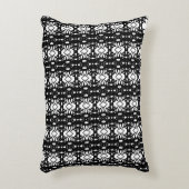 白黒の幾何学模様アクセント枕 アクセントクッション (正面(垂直))