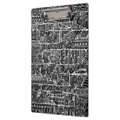 白黒の幾何学模様2 クリップボード (左)