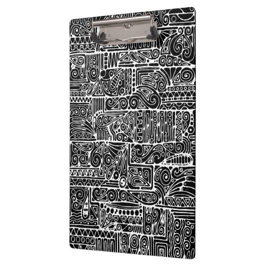 白黒の幾何学模様2 クリップボード (左)