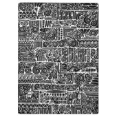 白黒の幾何学模様2 クリップボード (裏面)