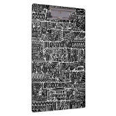 白黒の幾何学模様2 クリップボード (右)