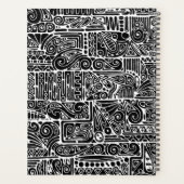 白黒の幾何学模様2 プランナー手帳 (裏面)