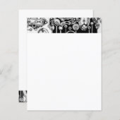 白黒の幾何学模様3 (正面/裏面)