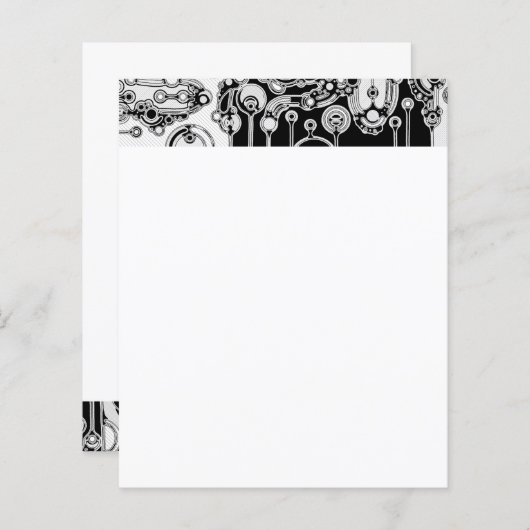 白黒の幾何学模様3 (正面/裏面)