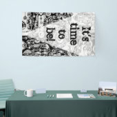 白黒の幾何学模様3 横断幕 (トレードショー)