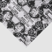 白黒の幾何学模様4 薄葉紙 (詳細)
