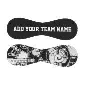 白黒の幾何学模様4 野球ボール (パネル)