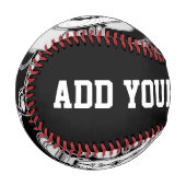 白黒の幾何学模様4 野球ボール (正面左)