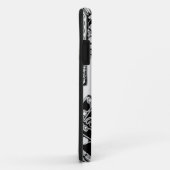白黒の幾何学模様4 Case-Mate iPhoneケース (裏面/右)