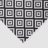 白黒の幾何学模様 薄葉紙 (詳細)