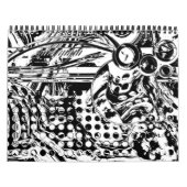 白黒の幾何学的アート20 カレンダー (カバー)