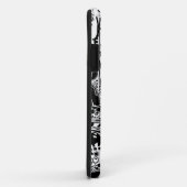 白黒の幾何学的アート25 Case-Mate iPhoneケース (裏面/右)