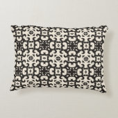 白黒の幾何学的シームレスなパターン投げP アクセントクッション (裏面)
