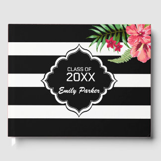 白黒の幾何学的ストライプなグラデーション ゲストブック