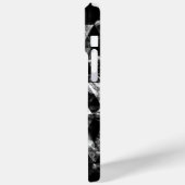 白黒の幾何学的スモーク抽象芸術モノグラム Case-Mate iPhoneケース (裏面 / 左)