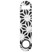 白黒の幾何学的パターン スピード栓抜き (正面)