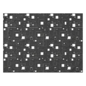 白黒の幾何学的パターン テーブルクロス (正面(横))