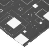 白黒の幾何学的パターン テーブルクロス (アングル)